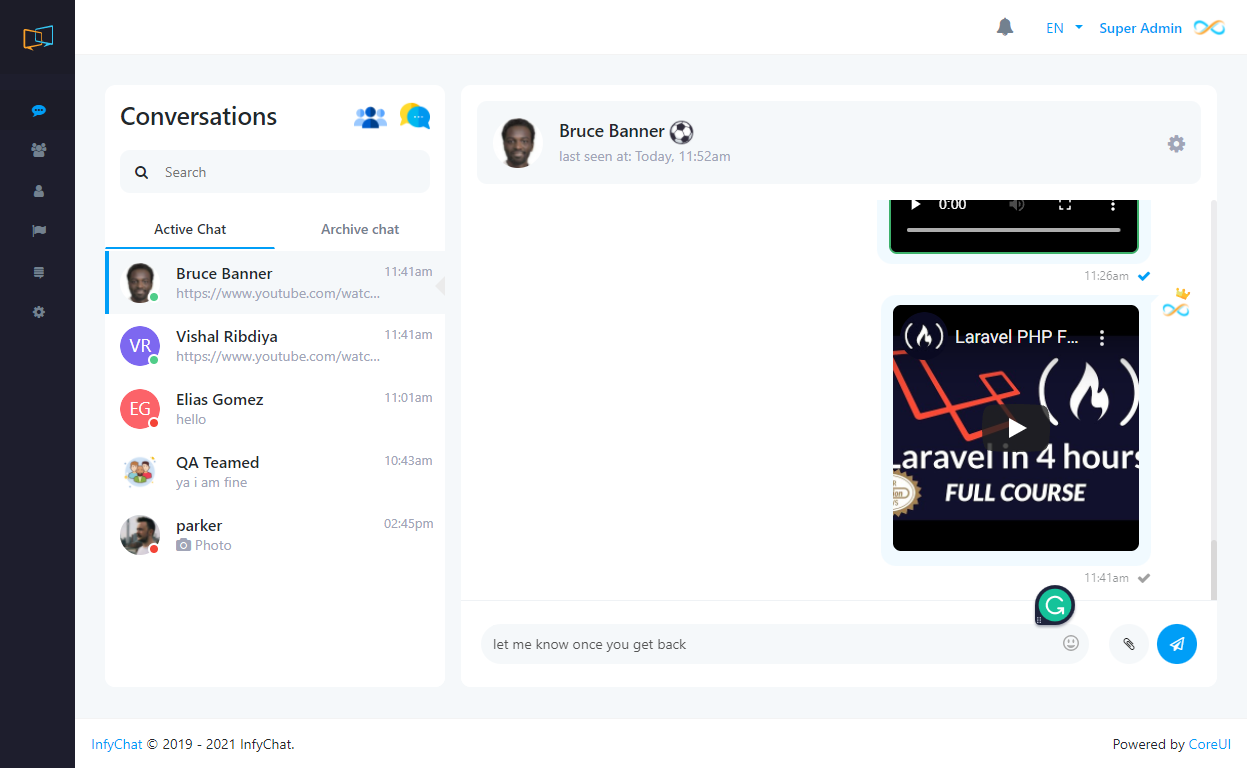Private Chat Features